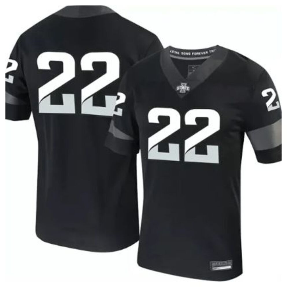 Nike Men's Iowa State Cyclones #22 Football Jersey Black XXL